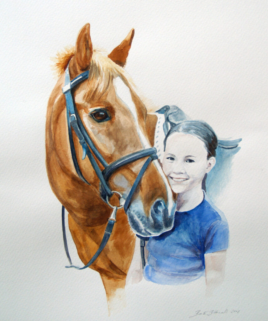 Mädchen mit Pony