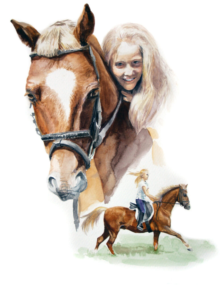Mädchen mit Pony 2
